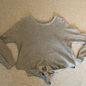 Knit Long Sleeve front knot